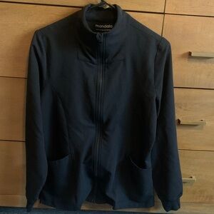 Mandala Black Zip-Up Jacket